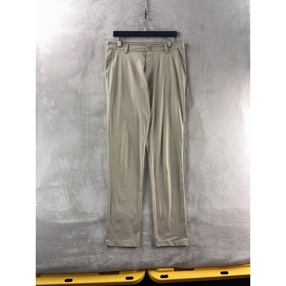 Rhone Commuter Pants Mens‎ Size 32x34 Beige Slim Fit Stretch Golf Casual